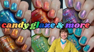 Yummy, Layerable Candy Glaze Collection from Cuticula + Encanto Shift Happens Nail Polish Swatches