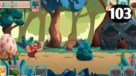Dino Bash level 103 Android walk-through Gameplay...!
