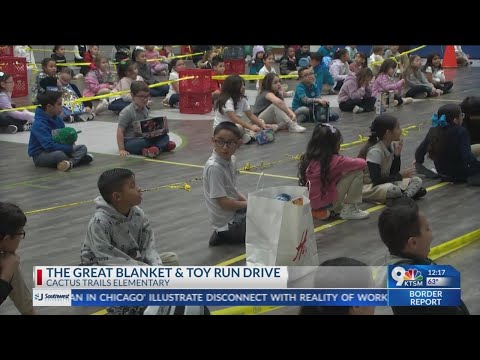Cactus Trails Elementary School families participate in 'Great Blanket and Toy Run'