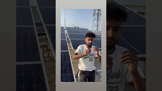 Solar system on grid #solarenergy #electrical #solarsystem #hybridsolar #adani #tatasolar