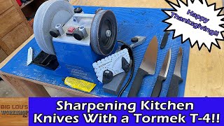 Using my Tormek T4 to Sharpen Kitchen Knives