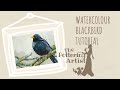 Watercolour Blackbird Tutorial