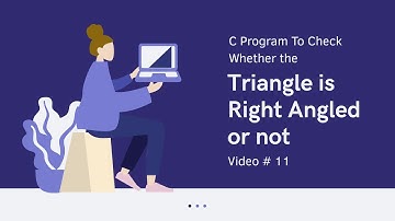 C Program to check whether the triangle is right-angled or not | #11