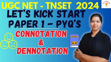 CONNOTATION AND DENNOTATION - IN 30 MINS