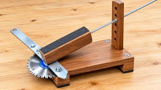 I Made a DIY Axe Sharpening Tool! The Results Are Amazing!
