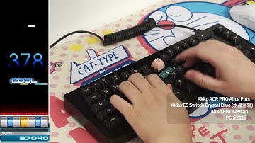 ASMR:  Akko CS Switch Crystal Blue on ACR Pro Alice Plus.