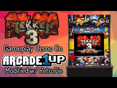 Tekken 3 Video Game Demo On Arcade1up Modified Arcade Cabinet - RetroPie Guy from RetroPie Guy