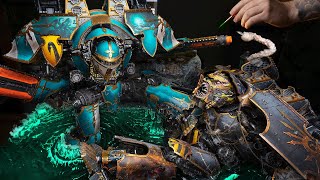 Duel of the Titans – unreal diorama / 12 months work / 70 kg of clear resin / Warhammer