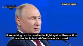 PUTIN OUTLINES HYPOCRISY OF THE WEST AT ST. PETERSBURG FORUM