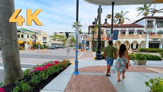 Walking around the Fifth Avenue area in Naples, Florida