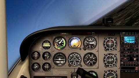 Flat Spin with C172 in X-Plane inside view
