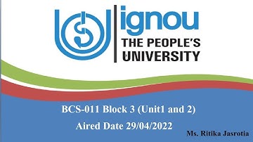 BCS-011 Block 3 (Unit 1 and 2)