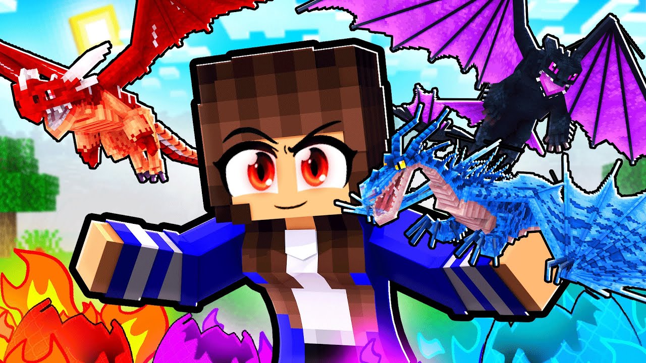 MIIKA é MÃE de DRAGÕES no Minecraft ◂Miika▸