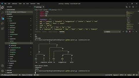 CS50ai Project-6 Part-A : Parser