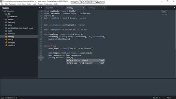 Flask Tutorial Creating a machine learning chatbot using flask python part 3