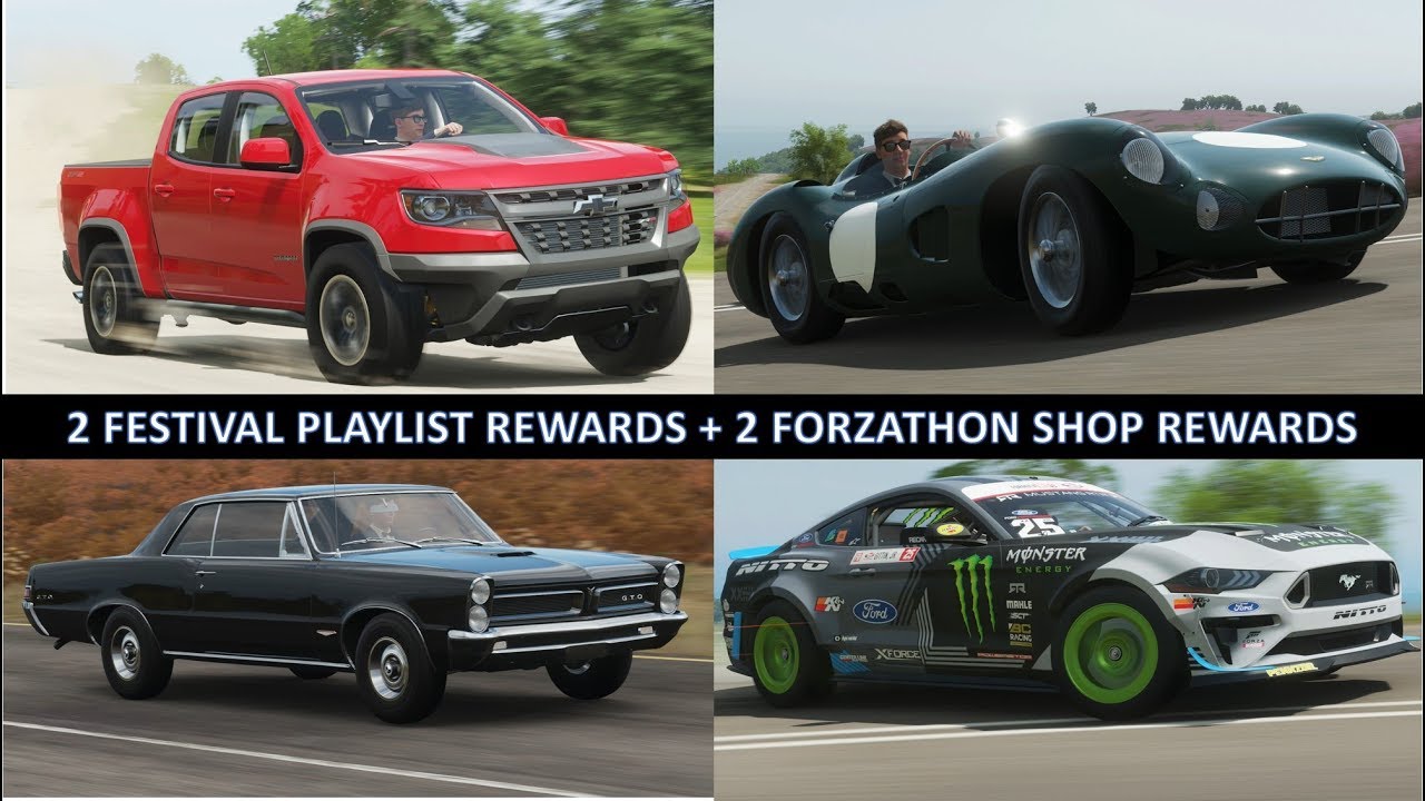 Forza Horizon 4: 2 Seasonal Rewards + 2 Forzathon Shop Rewards