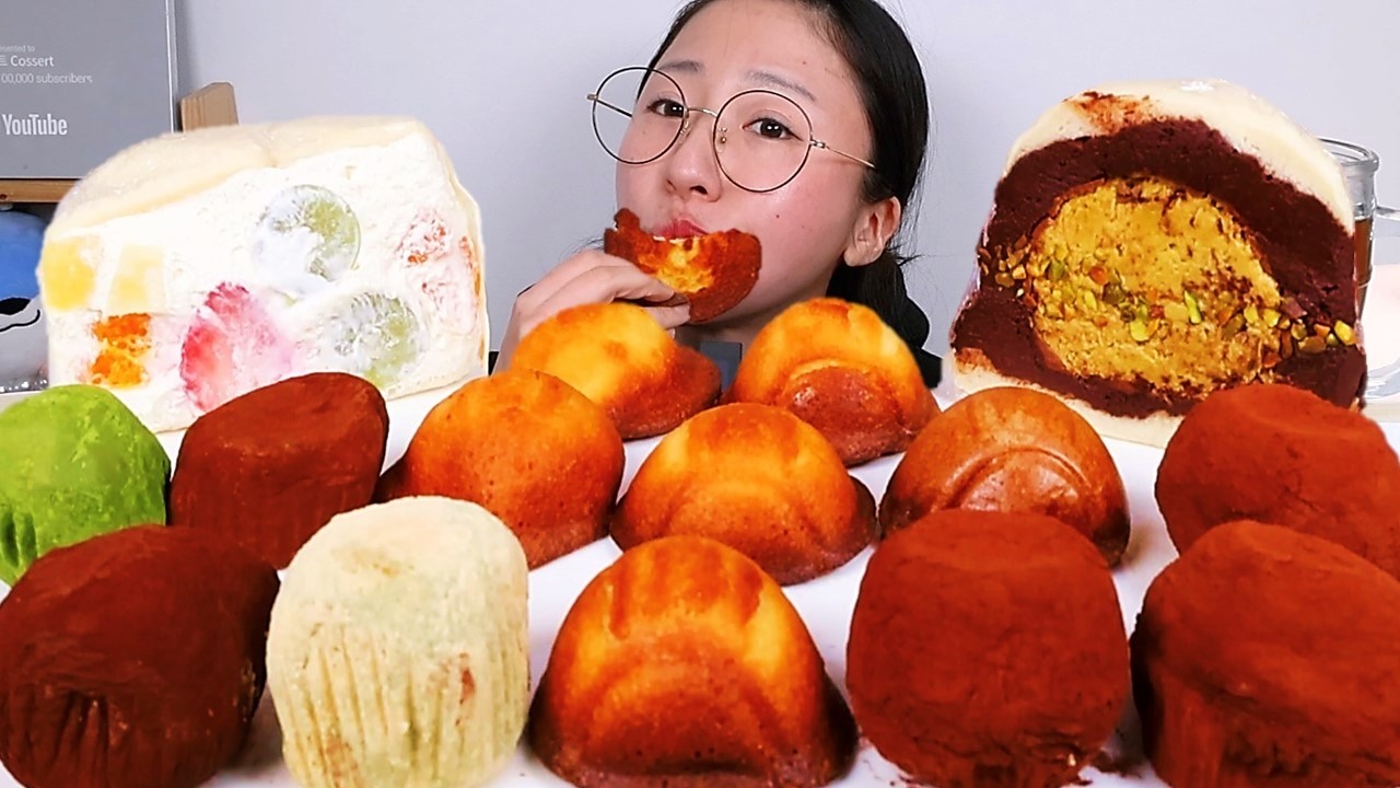 두쫀쿠 다음은 버터떡인가! 샌드베이글 두쫀쿠 버터떡 디저트 먹방 Dessert Mukbang