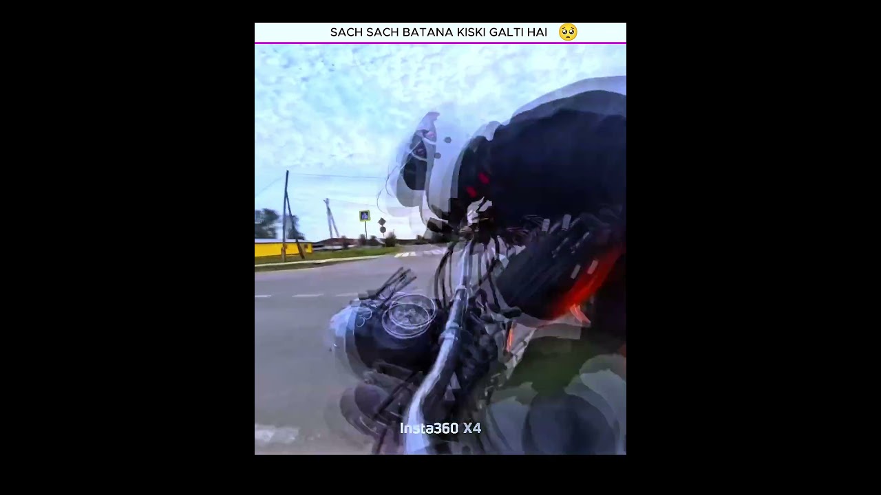 Sach Sach Batao Kiski Galti Hai 🥶🙂#motovlog #viral #ytshorts #crash #bikecrash #emotional #reels
