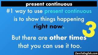 Present Continuous Tense, Lesson 4: Other Uses
