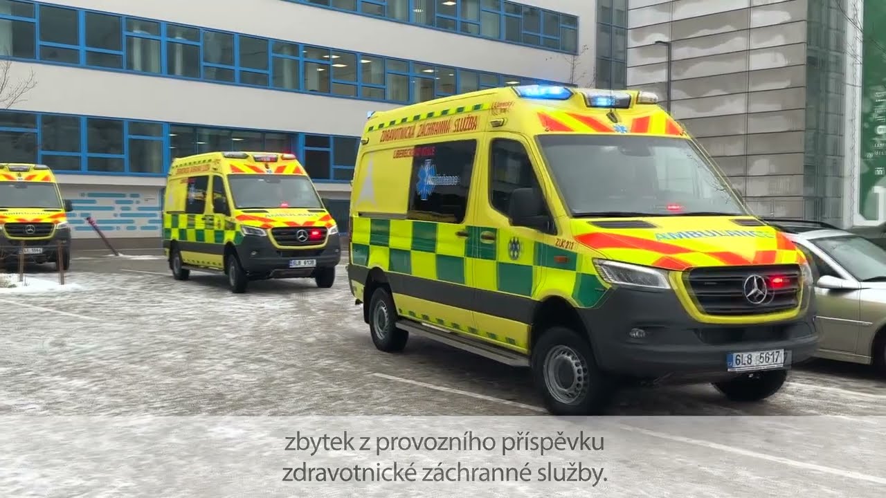Zdravotnická záchranná služba Libereckého kraje má 7 nových sanit
