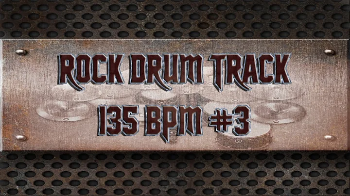 Simple Straight Hard Rock Drum Track 135 BPM | Preset 2.0 (HQ,HD)