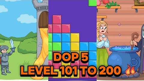 DOP 5: Delete One Part || Latest Video || Level 101 To 200 With Solution 💯✨ |Gameplay|| Ák Upløádér