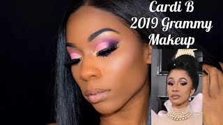 CARDI B GRAMMY'S AWARD SHOW MAKEUP