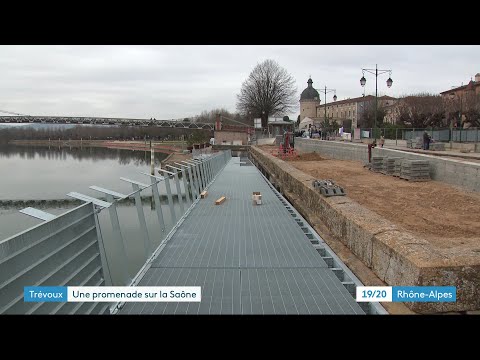 L'estacade de Trévoux dans l'Ain va surplomber la Saône