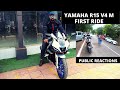 YAMAHA R15 V4 | YAMAHA R15 V4 M FIRST RIDE | IS IT WORTH THE HYPE | PUBLIC REACTIONS |