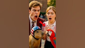 Capybara’s Parrot Shocks the Whole School! 🎤🇺🇸 Nick Can’t Believe This! #capybaraufo