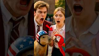 Capybara’s Parrot Shocks the Whole School! 🎤🇺🇸 Nick Can’t Believe This! #capybaraufo