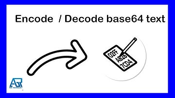 How to encode & decode base64 text