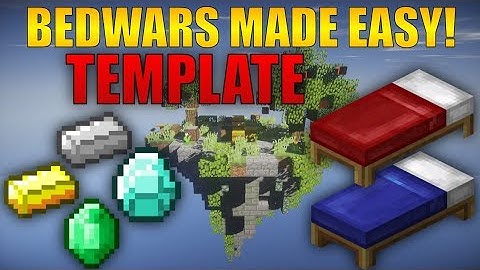 How To Build A Bed Wars Map In Minecraft! - MINECRAFT BEDWARS TEMPLATE WORLD MADE EASY!