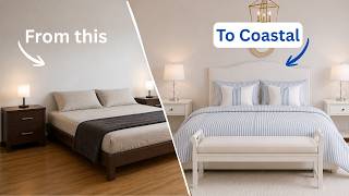 Coastal Bedroom Makeover - Make your bedroom cozy Coastal