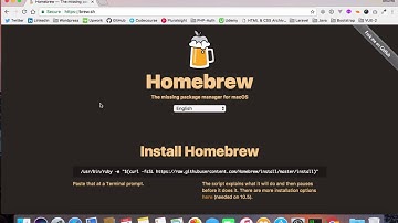 Install homebrew on macOS Sierra (2K17)