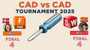 CAD vs CAD Tournament - 2025 SEMI FINALS!! -  FUSION vs SOLIDWORKS - Sheet Metal!