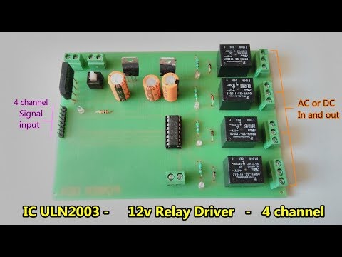 ULN2003 -4 Channel - 12v Relay Driver / AC And DC Switch Control