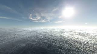 Бесплатный Футаж 4К Океан  Панорама в бесконечный цикл версия 01