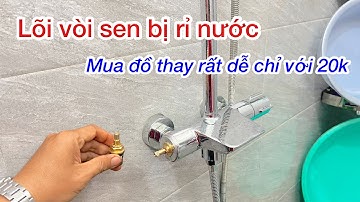 Tự sửa vòi hoa sen bị rỉ nước đơn giản 