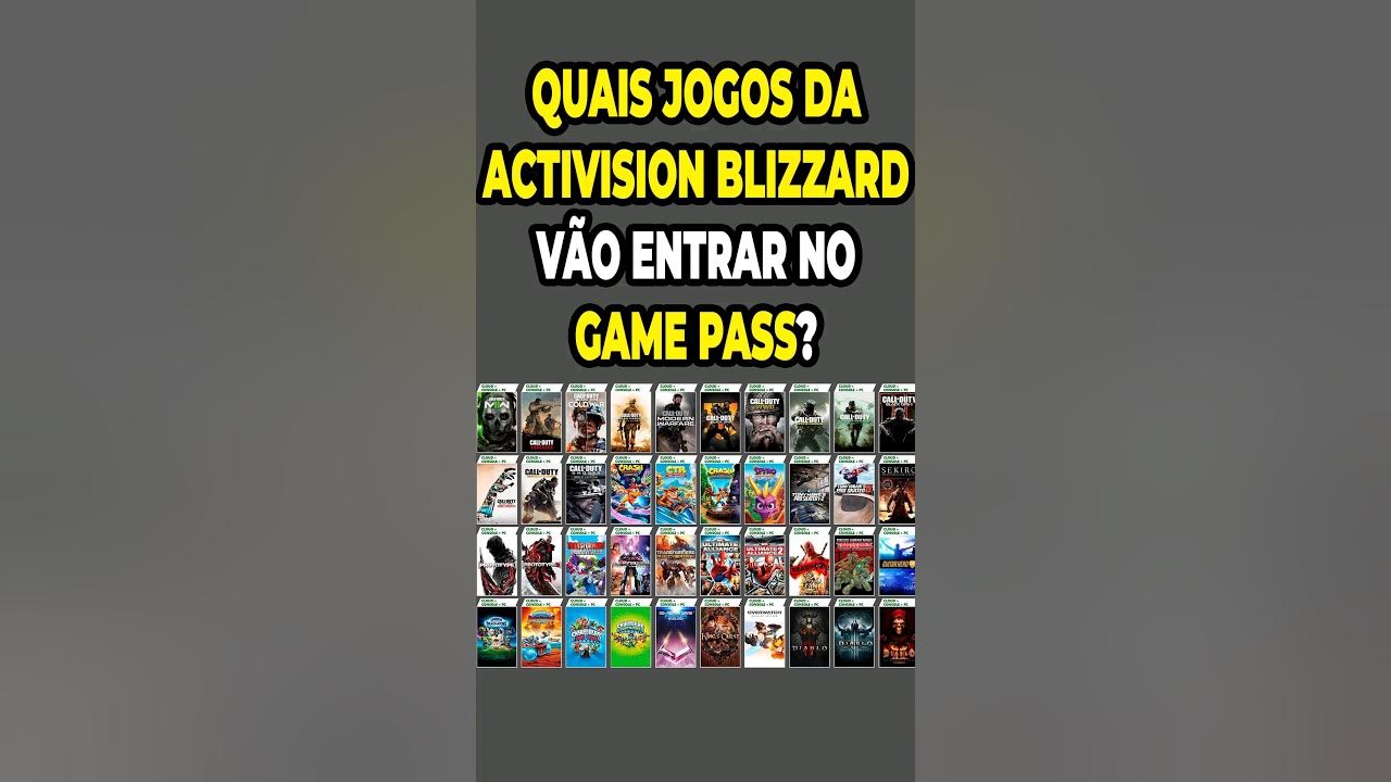 Activision e Microsoft: 40 jogos que podem chegar no Game Pass