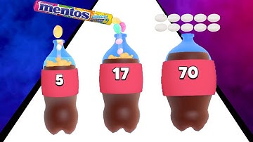 Mentos Cola 3D Game | All Levels Walkthrough Gameplay | mentos vs coca cola Level 31 - 36