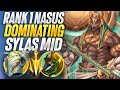 75%KP Nasus DOMINATES Sylas mid in high elo! | Carnarius | League of Legends