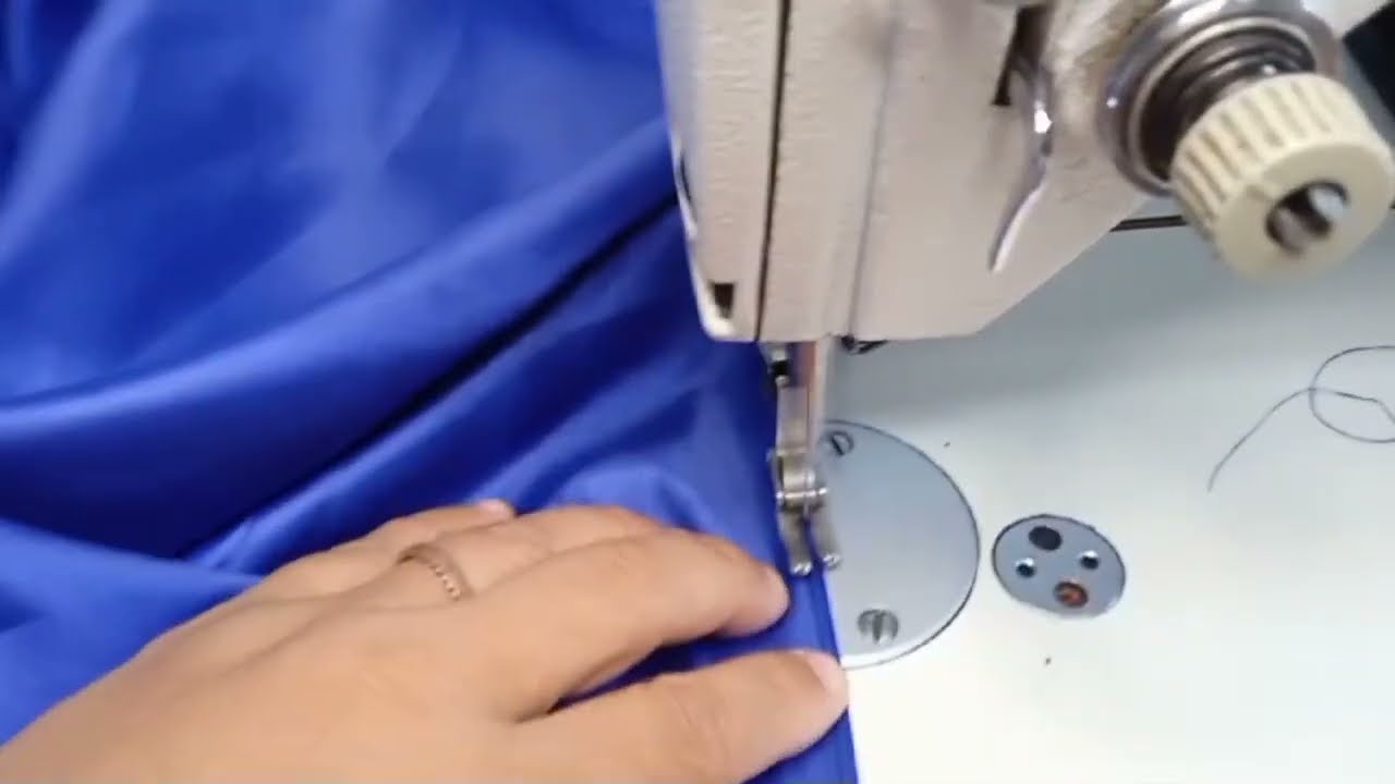 Fazendo barra de lenço perfeita em saia de cetim/ BARRA DE LENÇO FÁCIL EM SAIA DE CETIM