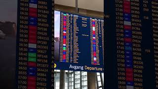 Waiting For The Boarding Gate At Gardenmoen Airport