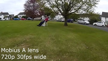 Mobius Action Camera 30fps wide vs 60fps narrow back to back comparison FPV250 Micro Quadcopter