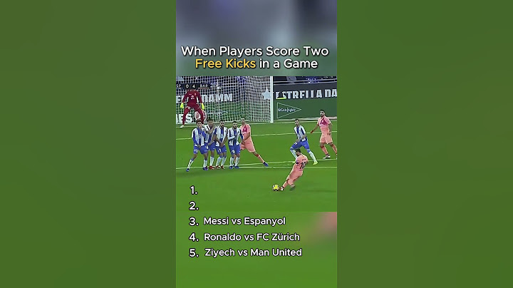 When Players Score Two Free kicks in a Game