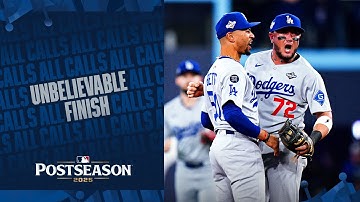 ALL CALLS: The Los Angeles Dodgers turn a CRAZY double play to end Game 6 of the World Series! 🔊