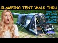 Jaw Dropping Air Tent Walkthru - Our Kampa Hayling 4 Air all tricked out - serious InTents Glamping