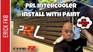 Prl Black Intercooler Paint And Install Civic Type R Fk8