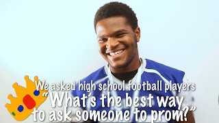 What's the best way to ask someone to prom? High school football players share best promposal ideas